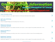 Tablet Screenshot of online-cancer-information.blogspot.com