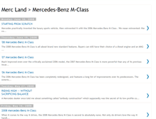 Tablet Screenshot of mercedesm-class.blogspot.com