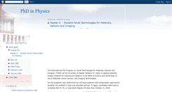Desktop Screenshot of phdinphysics.blogspot.com