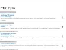 Tablet Screenshot of phdinphysics.blogspot.com