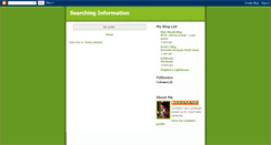 Desktop Screenshot of informationwharf.blogspot.com