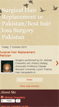 Mobile Screenshot of hair-replacemement-pakistan.blogspot.com