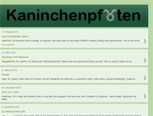 Tablet Screenshot of kaninchenpfoten.blogspot.com