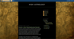 Desktop Screenshot of highastrology.blogspot.com