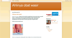Desktop Screenshot of ahlinyaobatwasir.blogspot.com