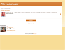 Tablet Screenshot of ahlinyaobatwasir.blogspot.com