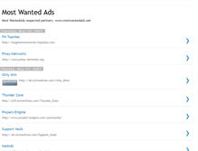 Tablet Screenshot of mostwantedadsnet.blogspot.com