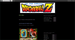 Desktop Screenshot of dbzfreedownload.blogspot.com