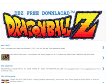 Tablet Screenshot of dbzfreedownload.blogspot.com