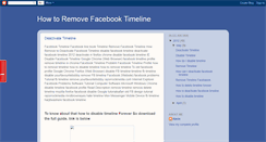 Desktop Screenshot of how-to-remove-fb-timeline.blogspot.com