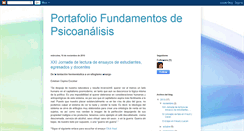 Desktop Screenshot of portafoliofundamentosdepsicoanalisis.blogspot.com