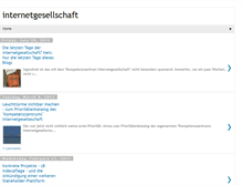 Tablet Screenshot of internetgesellschaft.blogspot.com