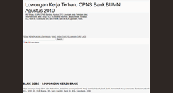 Desktop Screenshot of lowongan-kerjabank.blogspot.com