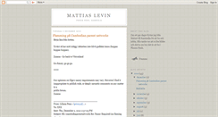 Desktop Screenshot of mattiaslevin.blogspot.com