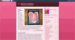 Desktop Screenshot of karmaskreations.blogspot.com