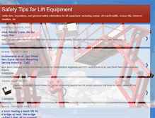 Tablet Screenshot of liftequipmentsafety.blogspot.com