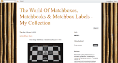 Desktop Screenshot of matchboxcollector.blogspot.com