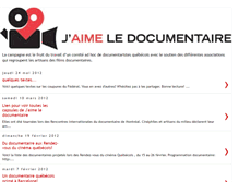 Tablet Screenshot of jaimeledocumentaire.blogspot.com