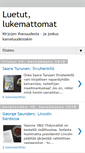 Mobile Screenshot of luetutlukemattomat.blogspot.com