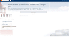 Desktop Screenshot of examinant-soigneusement-les-ecritures.blogspot.com