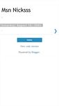 Mobile Screenshot of mymsnnicks.blogspot.com