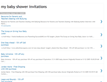 Tablet Screenshot of mybabyshowerinvitations.blogspot.com