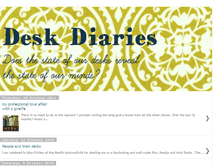 Tablet Screenshot of deskdiaries.blogspot.com