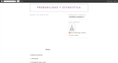 Desktop Screenshot of probabilidadyestadisticakapc.blogspot.com