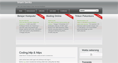 Desktop Screenshot of imambenks.blogspot.com