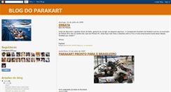 Desktop Screenshot of blogdoparakart.blogspot.com