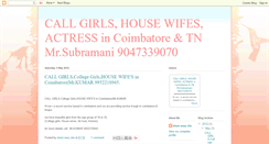 Desktop Screenshot of callgirlscoimbatoretamilnadu.blogspot.com