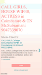 Mobile Screenshot of callgirlscoimbatoretamilnadu.blogspot.com