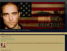 Tablet Screenshot of missionblacklistmovie.blogspot.com