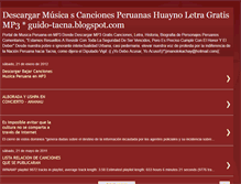 Tablet Screenshot of descargar-musica-peruana-mp3.blogspot.com