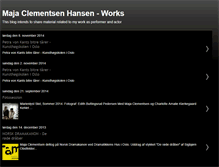 Tablet Screenshot of majaclementsen.blogspot.com