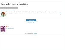 Tablet Screenshot of museodehistoriamexicana.blogspot.com