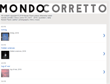 Tablet Screenshot of mondocorretto.blogspot.com
