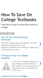 Mobile Screenshot of howtosaveontextbooks.blogspot.com