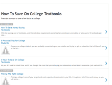 Tablet Screenshot of howtosaveontextbooks.blogspot.com