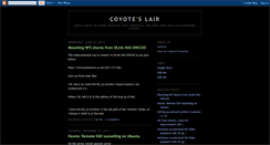 Desktop Screenshot of coyotesg.blogspot.com