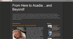 Desktop Screenshot of fromheretoacadia.blogspot.com