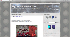 Desktop Screenshot of myuntemperedschism.blogspot.com