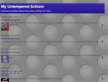 Tablet Screenshot of myuntemperedschism.blogspot.com