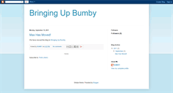 Desktop Screenshot of bringingupbumby.blogspot.com