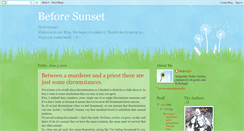 Desktop Screenshot of beforesunset2009.blogspot.com