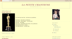 Desktop Screenshot of lapetitechanteuse.blogspot.com