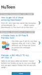 Mobile Screenshot of mynuteen.blogspot.com