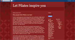 Desktop Screenshot of inspiredbypilates.blogspot.com