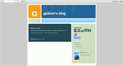 Desktop Screenshot of gadusn.blogspot.com