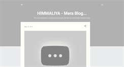 Desktop Screenshot of himmaliya.blogspot.com